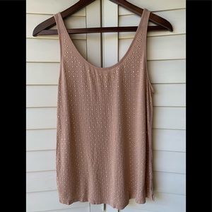Haute Hippie Rhinestone Blush top in XS